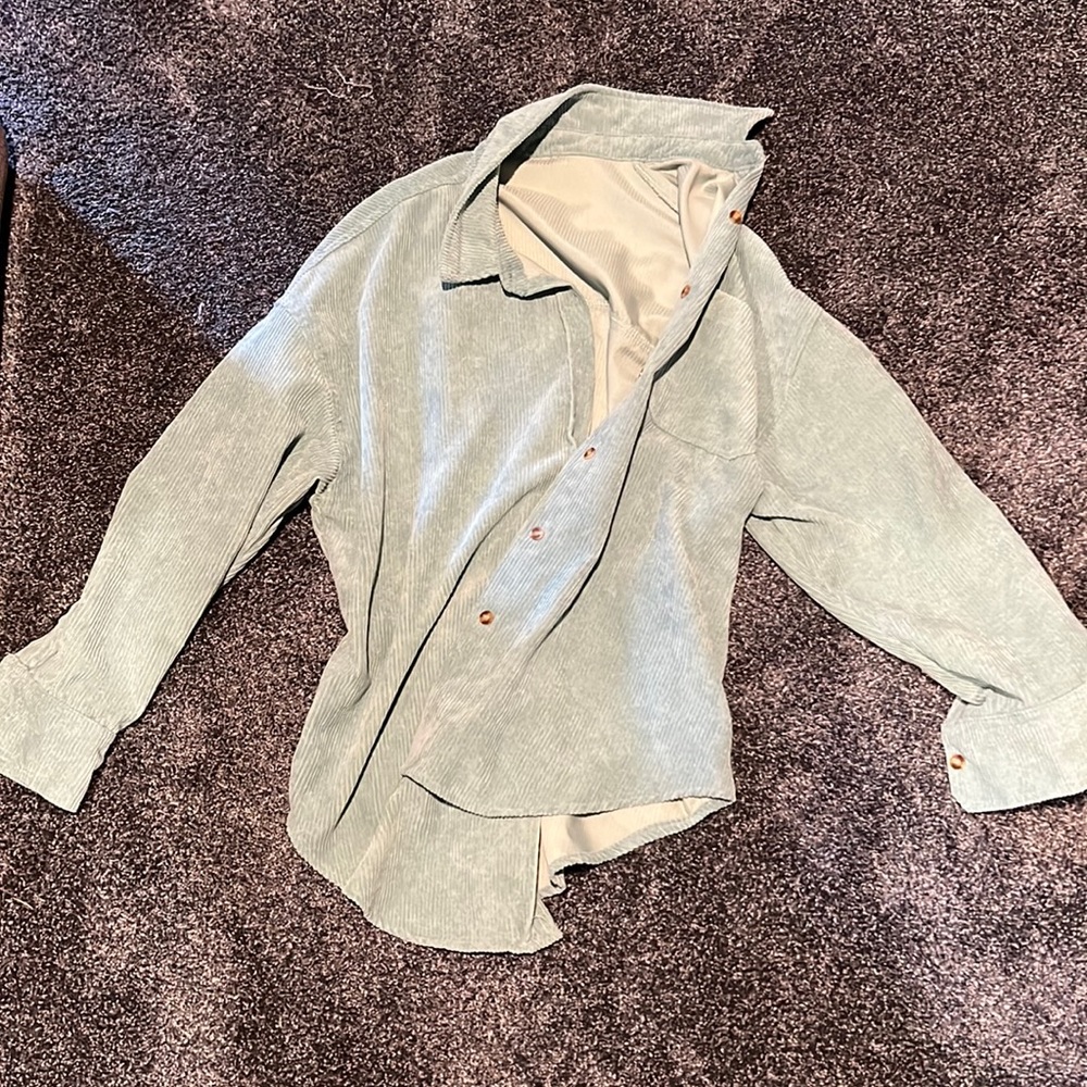 Green corduroy jacket!